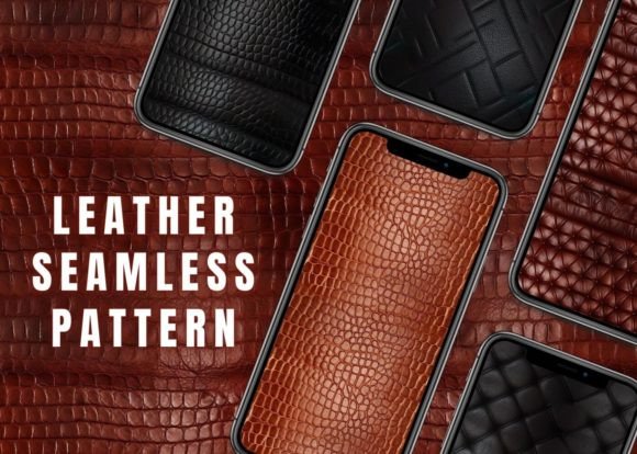 Download Black &amp; Brown Leather Texture Pattern - Black Collection