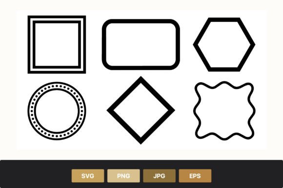 Download Black Geometric Shapes Set - Black Collection