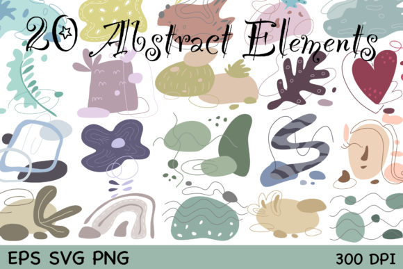 Download 20 Abstract Elements  with Doodle Style - Style Collection