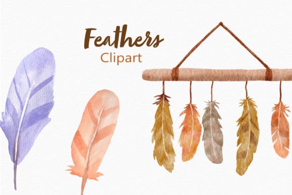 Download Feathers Watercolor Clipart Boho Decor - Premium Resources